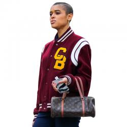 Gossip Girl Julien Calloway Red Varsity Jacket	 Gossip Girl Julien Calloway Red Varsity Jacket