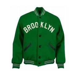 Green Brooklyn Nets Varsity Wool Jacket	