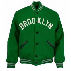 Green Brooklyn Nets Varsity Wool Jacket	 Green Brooklyn Nets Varsity Wool Jacket