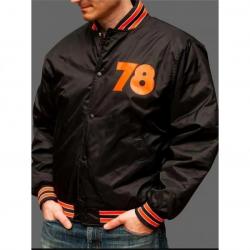 Halloween 78 Bomber Black Nylon Jacket	 Halloween 78 Bomber Black Nylon Jacket