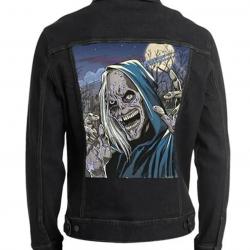 Halloween Creepshow Black Denim Jacket	 Halloween Creepshow Black Denim Jacket