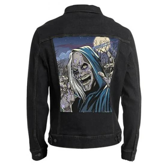 Halloween Creepshow Black Denim Jacket