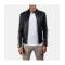 Hank Black Leather Biker Jacket	