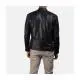 Hank Black Leather Biker Jacket