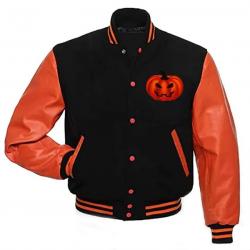 Happy Halloween Letterman Jacket	 Happy Halloween Letterman Jacket