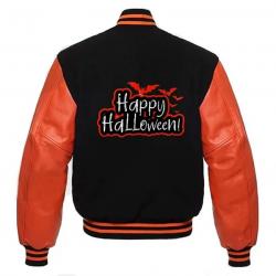 Happy Halloween Letterman Jacket	 Happy Halloween Letterman Jacket