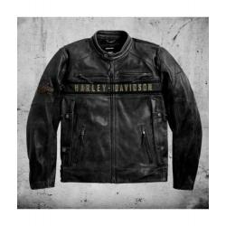 Harley Davidson Distressed Leather Men's Biker Jacket	