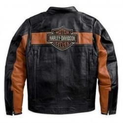 Harley Davidson Distressed Biker Leather Jacket	 Harley Davidson Distressed Biker Leather Jacket