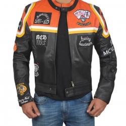 Harley Davidson Vintage Biker Motorcycle Leather Jacket	 Harley Davidson Vintage Biker Motorcycle Leather Jacket