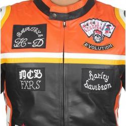 Harley Davidson Vintage Biker Motorcycle Leather Jacket	 Harley Davidson Vintage Biker Motorcycle Leather Jacket