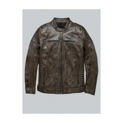 Harley Davidson Waxed Brown Leather Jacket	
