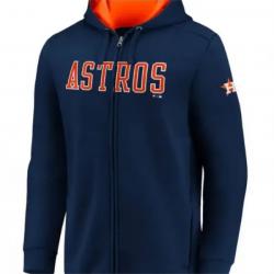 Houston Astros Blue Zip Up Fleece Hoodie	