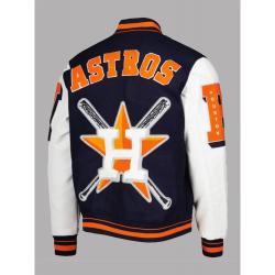 Houston Astros Pro Standard Mash Up Logo Varsity Jacket	