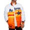 Houston Astros White and Orange Satin Jacket	