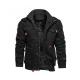 Hugo Men's Black Cotton Military Jacket