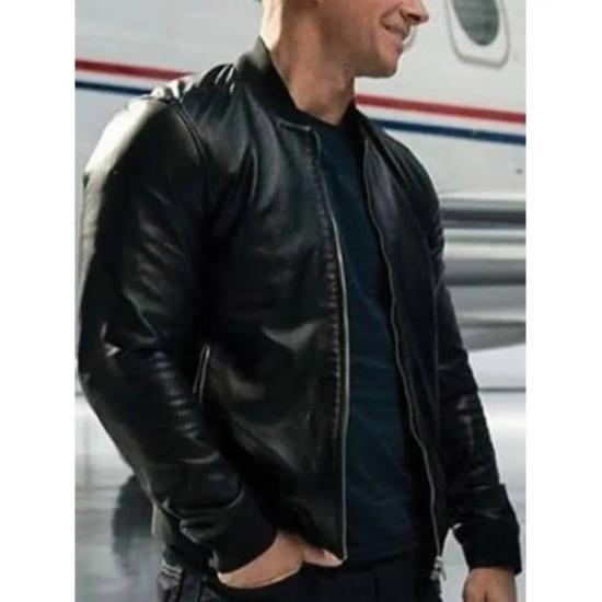 Infinite 2020 Mark Wahlberg Leather Bomber Jacket