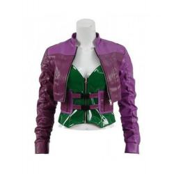 Injustice 2 Game Harley Quinn Purple Jacket	