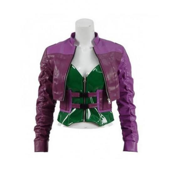 Injustice 2 Game Harley Quinn Purple Jacket