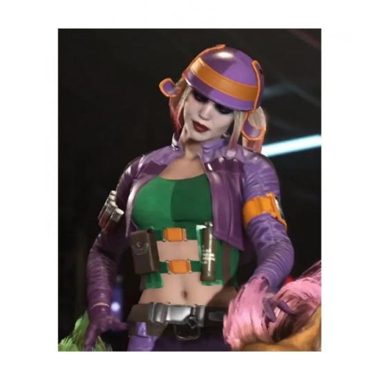 Injustice 2 Game Harley Quinn Purple Jacket