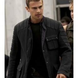 Insurgent Theo James Black Jacket	 Insurgent Theo James Black Jacket