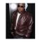 Jason Terrance Phillips Maroon Leather Bomber Jacket	