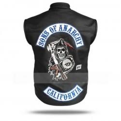 Jax Teller Sons Of Anarchy Leather Vest	 Jax Teller Sons Of Anarchy Leather Vest