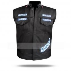 Jax Teller Sons Of Anarchy Leather Vest	 Jax Teller Sons Of Anarchy Leather Vest