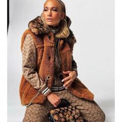 Jennifer Lopez Faux Fur Vest	