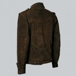 John Lennon Brown Suede Leather Jacket	 John Lennon Brown Suede Leather Jacket
