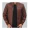 Johnston Mens Brown Lambskin Bomber Leather Jacket	