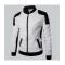 Joliet White Leather Perforated Jacket Mens	