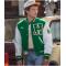 Joseph Quinn Stranger Things S04 Eddie Munson Green Wool Letterman Jacket	