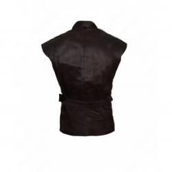 Joshua Sasse Galavant Brown Leather Vest Joshua Sasse Galavant Brown Leather Vest