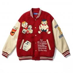 JOYS 1962 Black And Red Varsity Jacket	