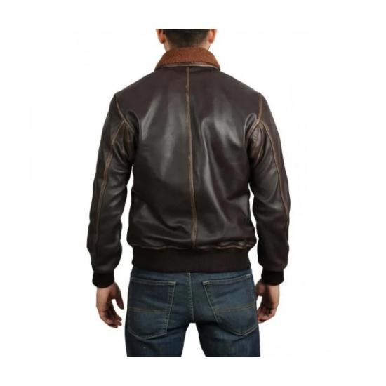 Jumanji 2 Nick Jonas Bomber Leather Jacket