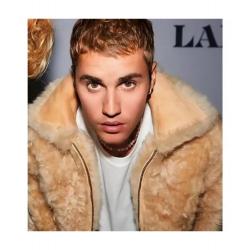 Justin Bieber Los Angeles Beige Jacket	