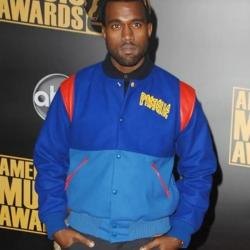 Kanye West Pastelle Varsity Blue Wool Jacket	 Kanye West Pastelle Varsity Blue Wool Jacket