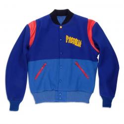 Kanye West Pastelle Varsity Blue Wool Jacket	 Kanye West Pastelle Varsity Blue Wool Jacket