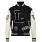 Kenya Barris Blackaf Black and White Letterman Jacket	
