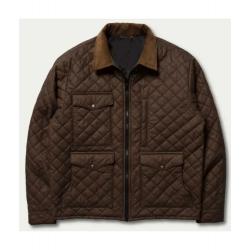 Kevin Costner Yellowstone Season 04 Brown Quilted Jacket	