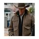 Kevin Costner Yellowstone Season 04 Brown Quilted Jacket