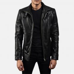 Legacy Black Leather Biker Jacket	 Legacy Black Leather Biker Jacket