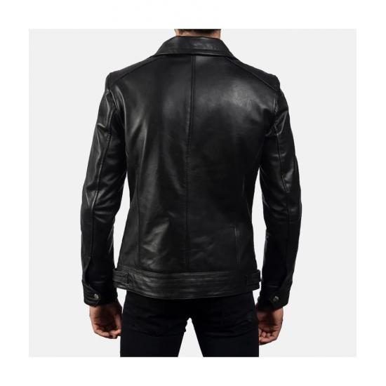 Legacy Black Leather Biker Jacket