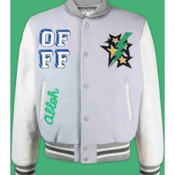 Lil Durk Off White Bomber Jacket	 Lil Durk Off White Bomber Jacket