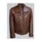 Louisiana Leather Mens Cafe Racer Motorcycle Jacket	