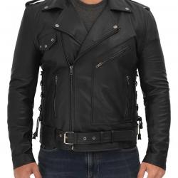 Lucas Asymmetrical Black Motorcycle Leather Jacket Men	 Lucas Asymmetrical Black Motorcycle Leather Jacket Men