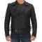 Lucas Asymmetrical Black Motorcycle Leather Jacket Men	