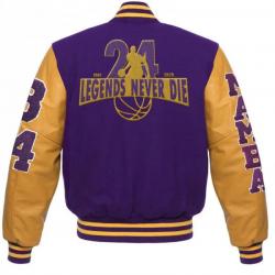 Mamba Legend Never Die Kobe Bryant Varsity Letterman Jacket	