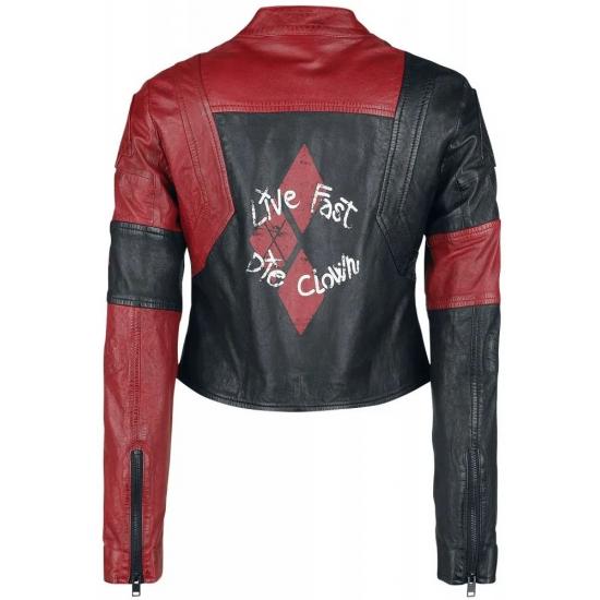 Margot Robbie Suicide Squad 2 Harley Quinn 2021 Cosplay Costume Short Leather Jacket