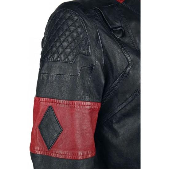 Margot Robbie Suicide Squad 2 Harley Quinn 2021 Cosplay Costume Short Leather Jacket